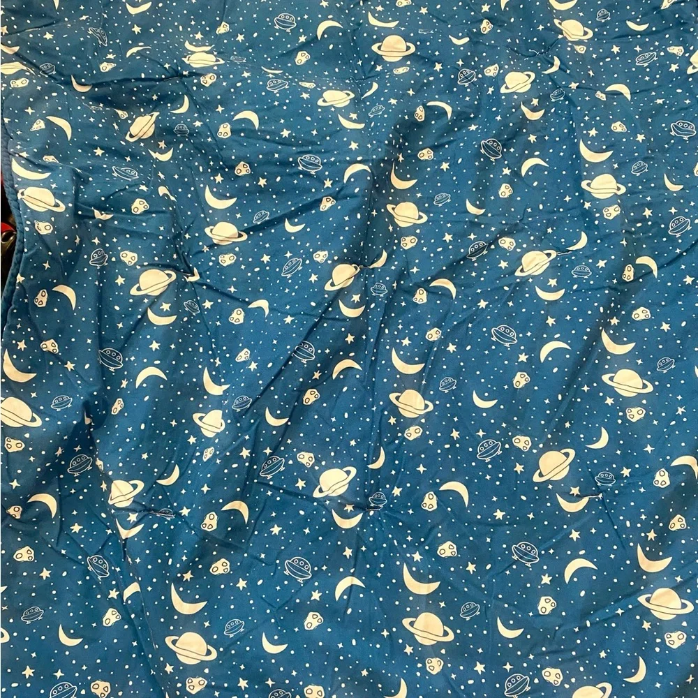Schoolhouse Space Adventure Nap Mat Sleeping Bag Rollup‎ Design